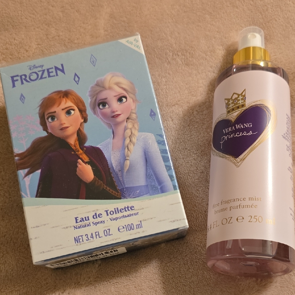 Frozen and Vera Wang Princess Fragrance Mist NWT